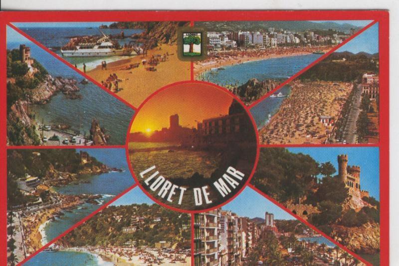 Postal 08036 : Lloret de Mar: vistas varias