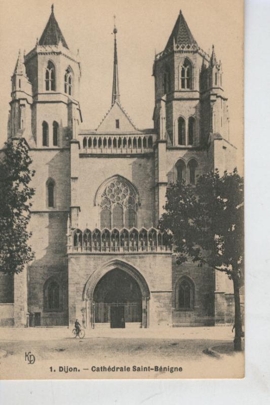 Postal 008548: Dijon, Cathedrale Saint Benigne