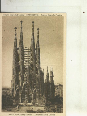 Postal 010458: Templo de la Sagrada Familia de Barcelona