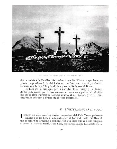 LAMINA 6086: Las tres Cruces del Calvario de Urquiola en Vizcaya