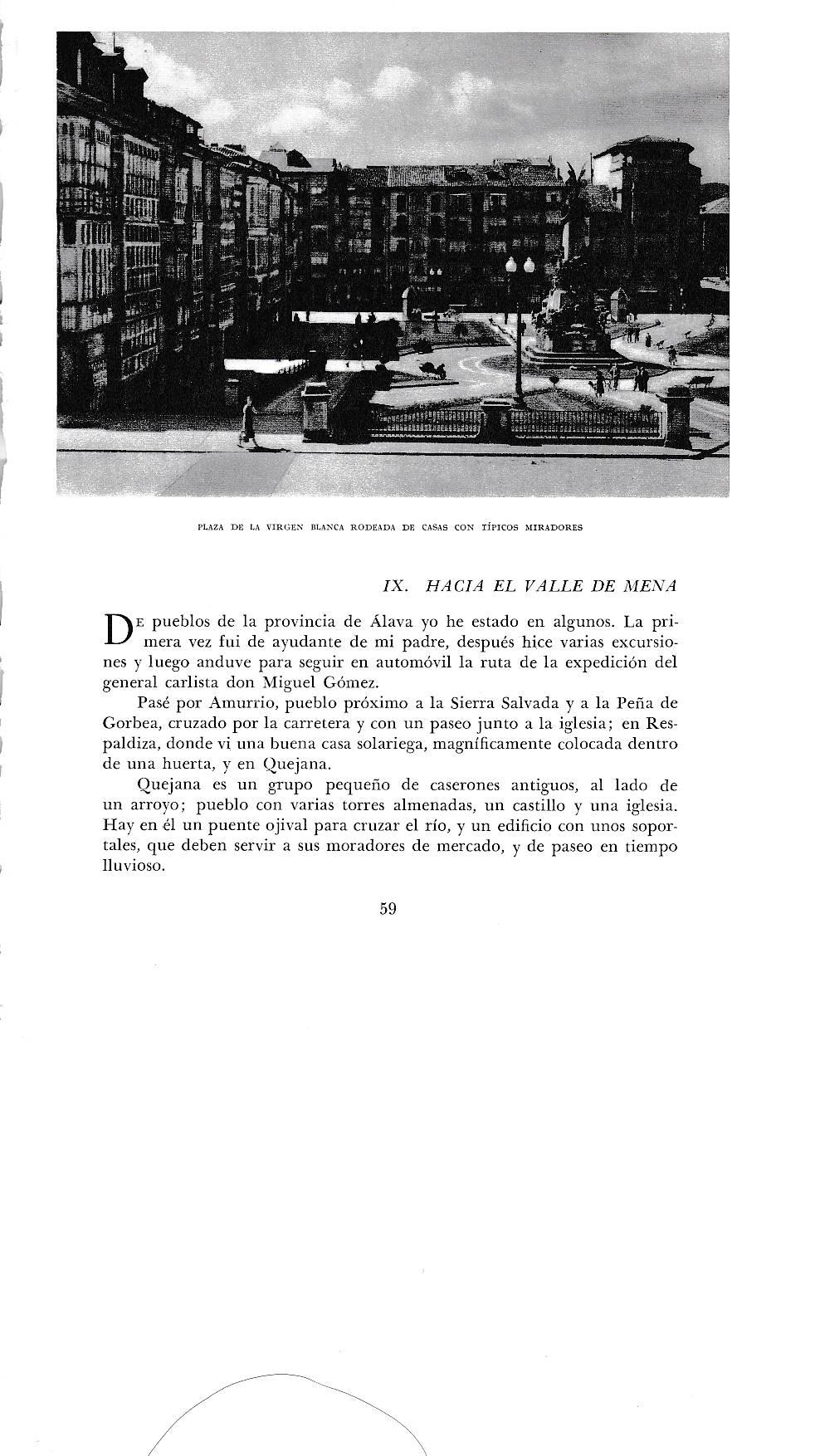 LAMINA 6103: Plaza de la Virgen Blanca rodeada de casas con miradores