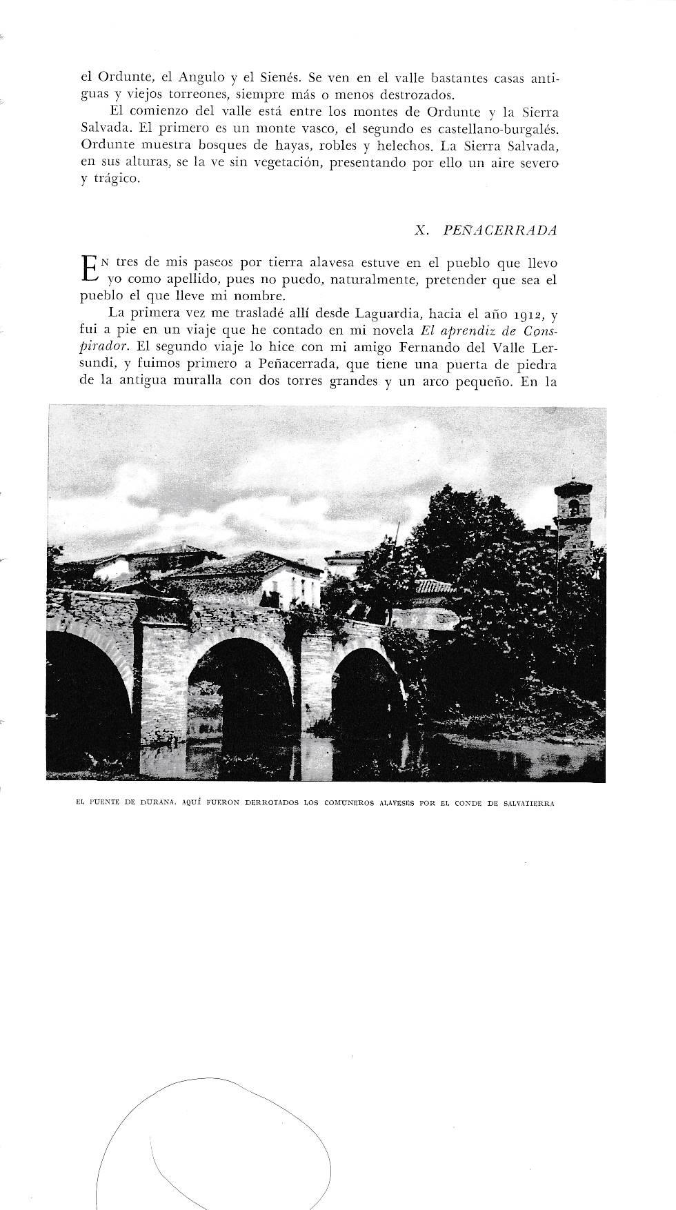LAMINA 6108: Puente de Durama donde fueron derrotados los Comuneos alaveses por el Conde de Salvarierra