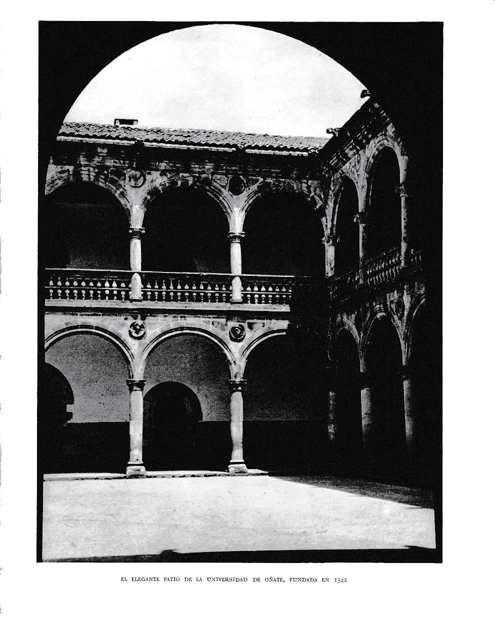 LAMINA 6119: Patio de la universidad de Oñate fundada 1542
