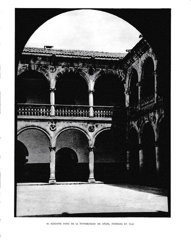 LAMINA 6119: Patio de la universidad de Oñate fundada 1542