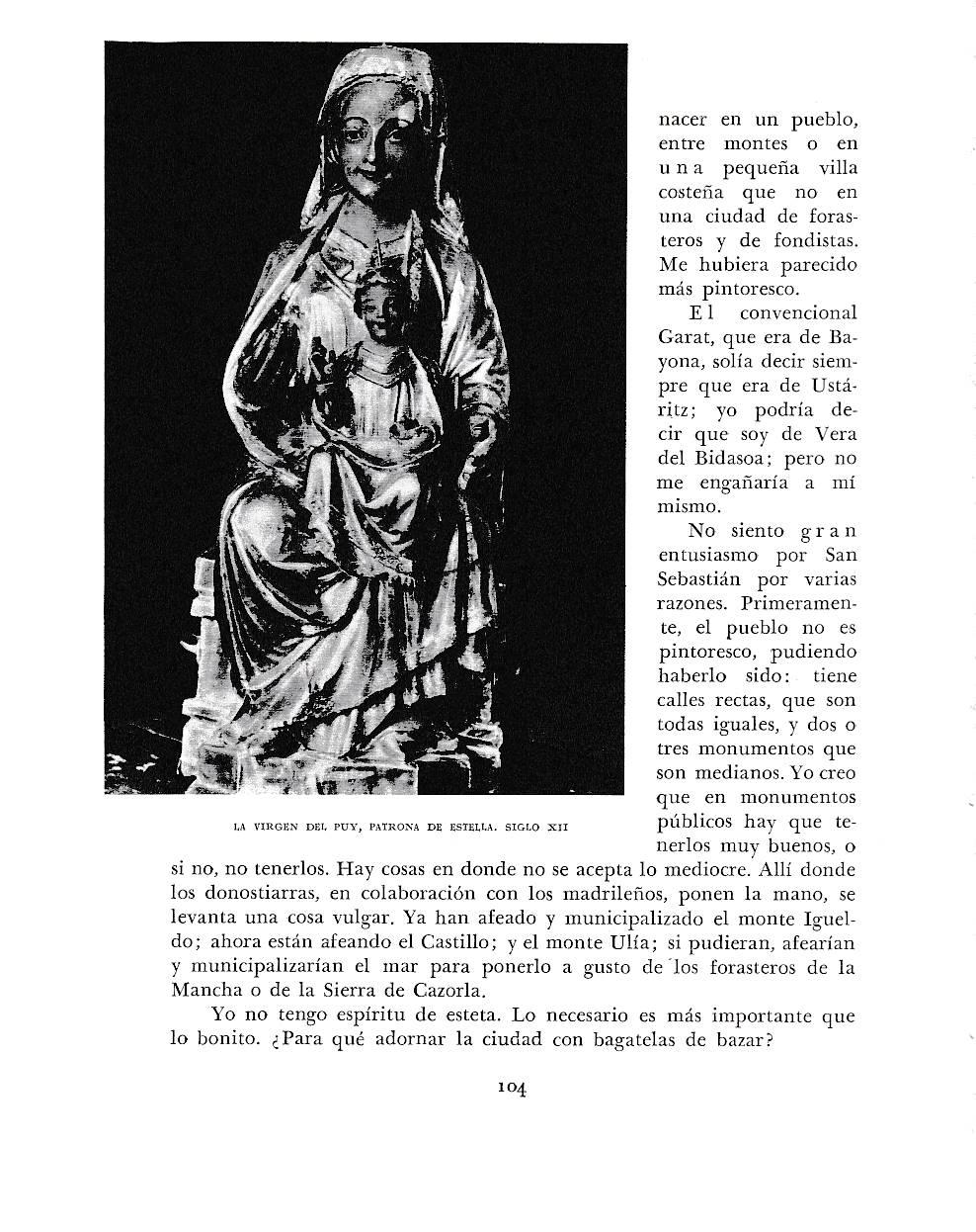 LAMINA 6125: Virgen de Puy Patrona de Estella s XII