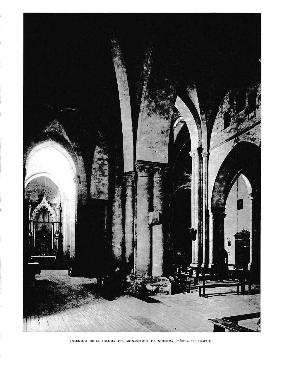 LAMINA 6127: Interior iglesia monsterio de Irache
