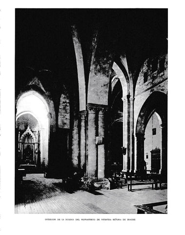 LAMINA 6127: Interior iglesia monsterio de Irache