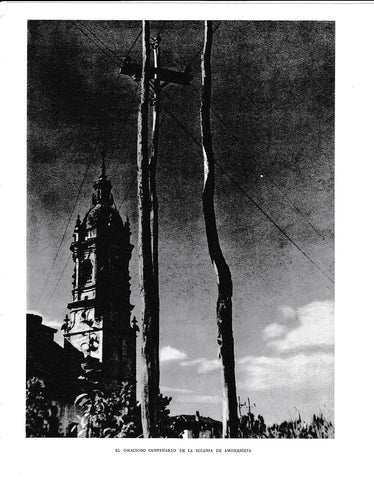 LAMINA 6157: Campanario iglesia Amorebieta