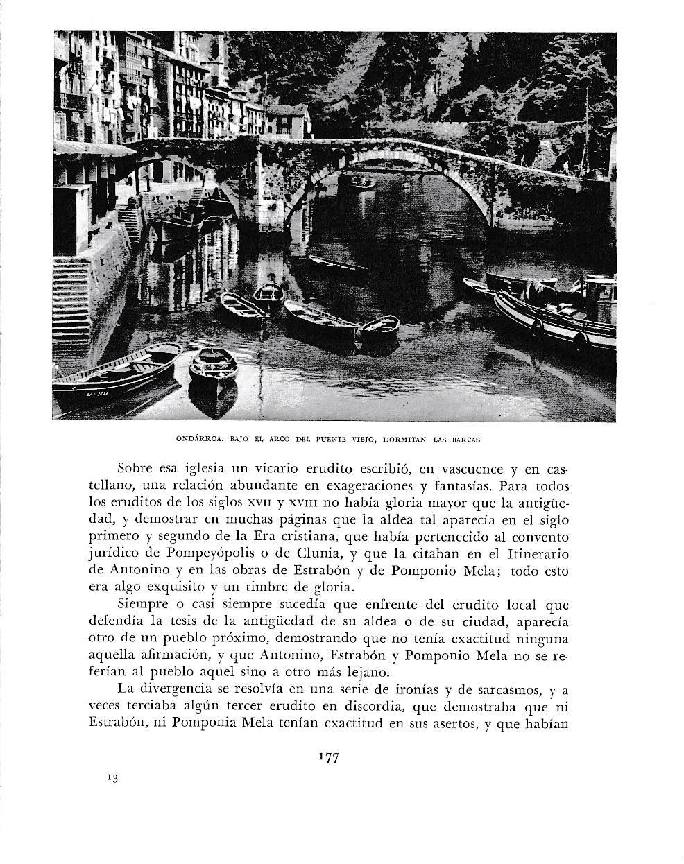 LAMINA 6161: Ondarroa arco puente viejo