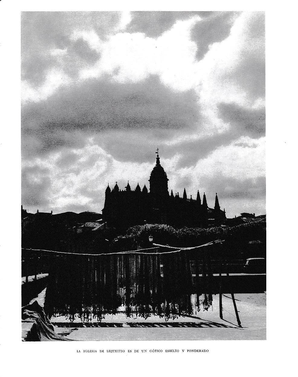 LAMINA 6164: Iglesia de Lequeitio de un gotico esbelto y ponderado