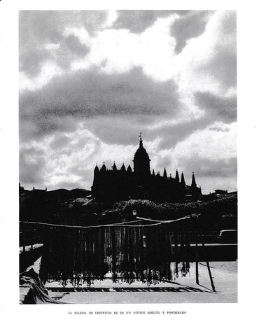 LAMINA 6164: Iglesia de Lequeitio de un gotico esbelto y ponderado
