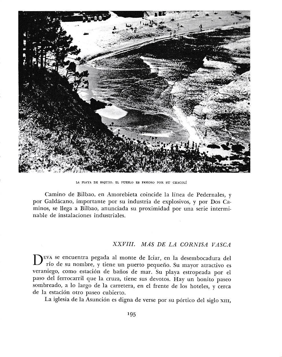 LAMINA 6169: Playa de Baquio pueblo famoso por su Chacoli