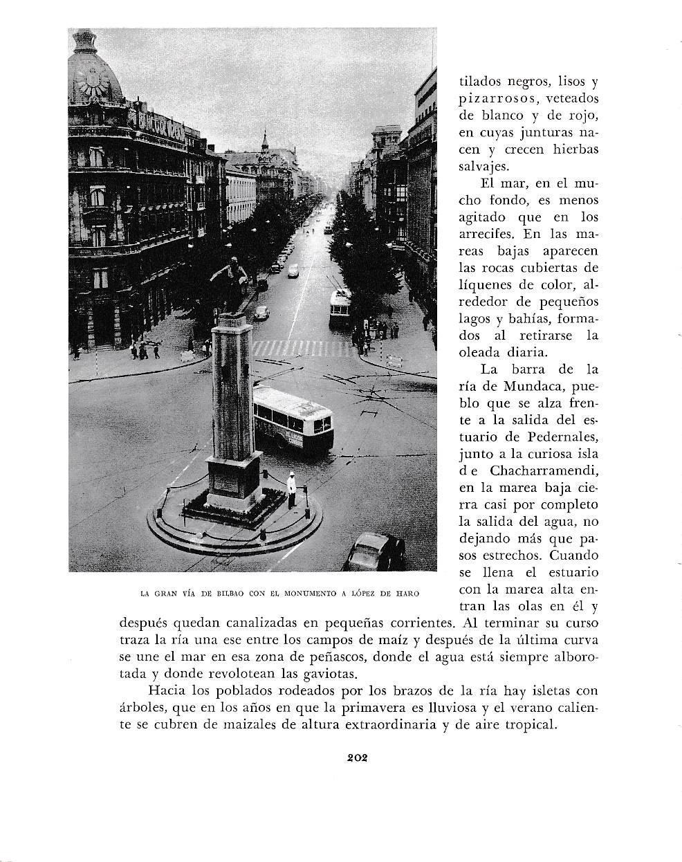 LAMINA 6172: Gran Via de Bilbao y monumento a Lopez de Haro