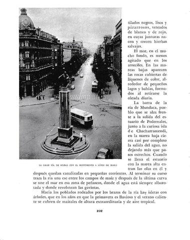 LAMINA 6172: Gran Via de Bilbao y monumento a Lopez de Haro