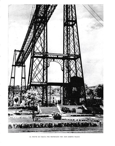 LAMINA 6185:  Puente de Vizcaya proyectado por Alberto Palacio