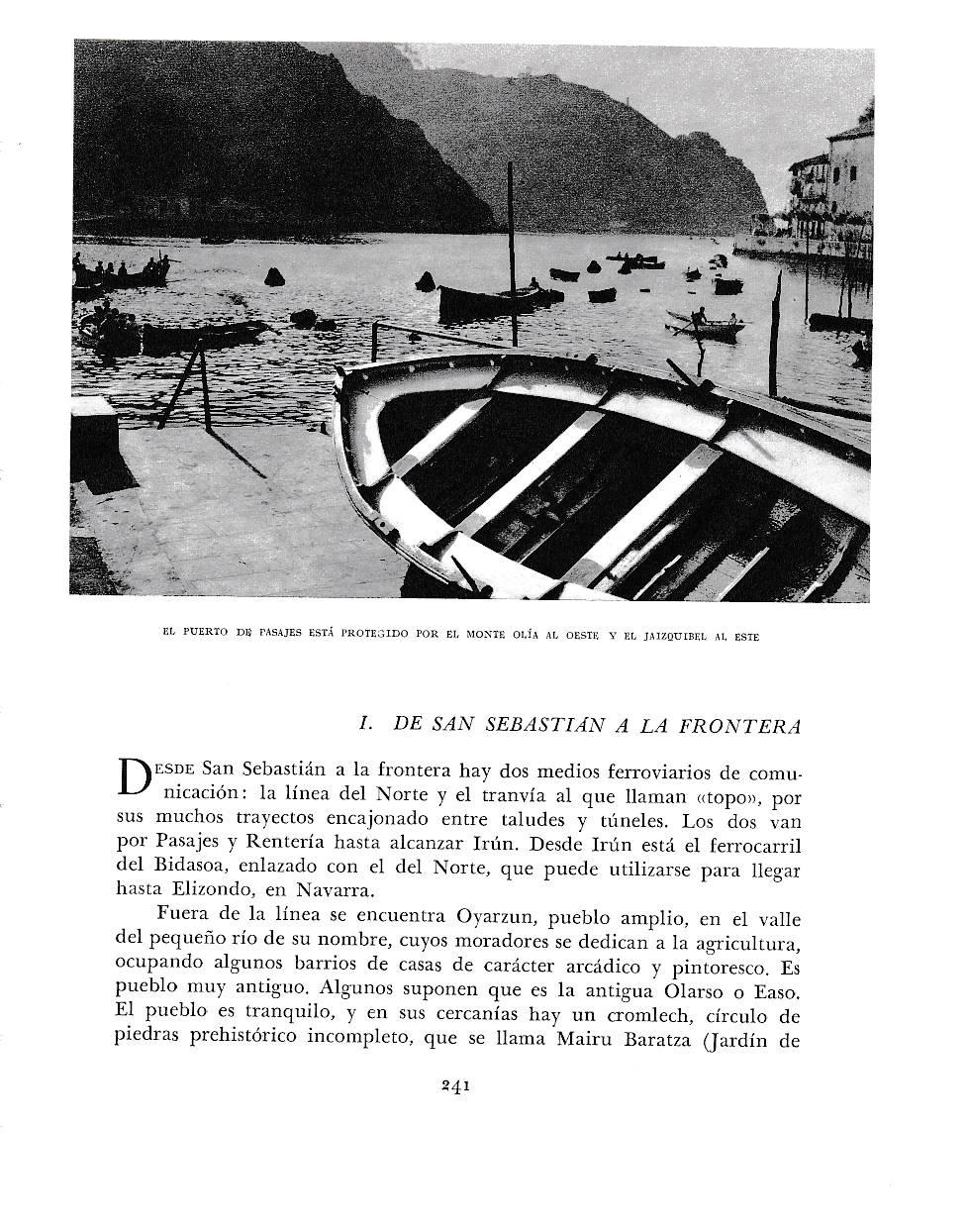 LAMINA 6190: Puerto de Pasajes con montes Olia y Jaizquibel