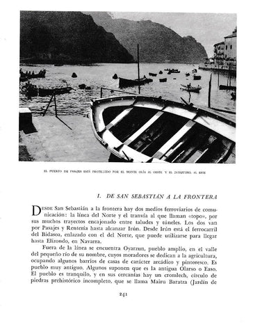 LAMINA 6190: Puerto de Pasajes con montes Olia y Jaizquibel
