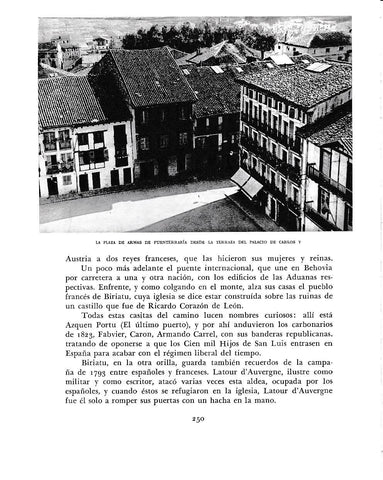 LAMINA 6194: Plaza de armas de Fuenterrabia desde palacio Carlos V