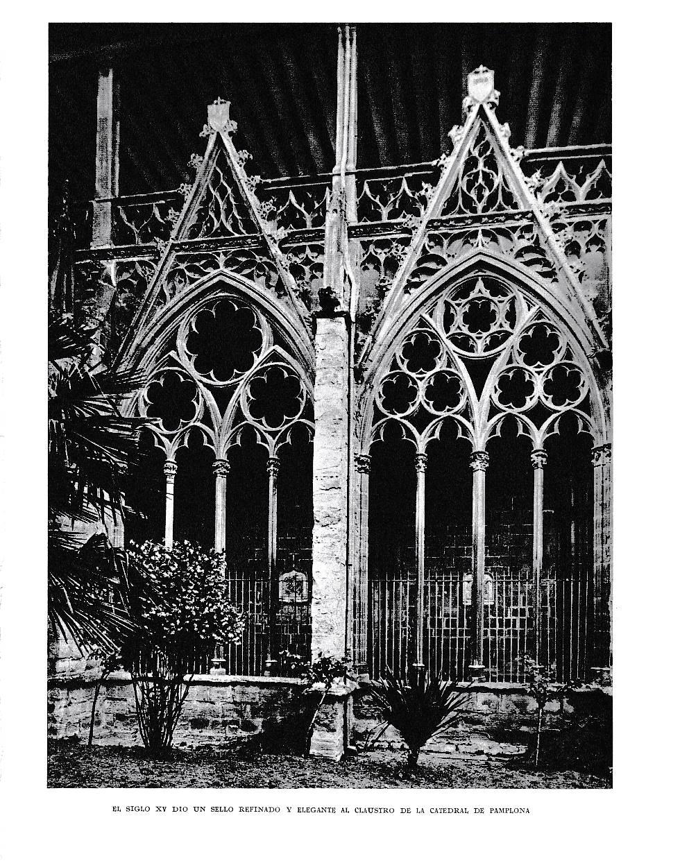 LAMINA 6211: Claustro Cateral de Pamplona s XV