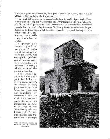 LAMINA 6215: Valle de Salazar ermita de Navascues antiguo Almiradio