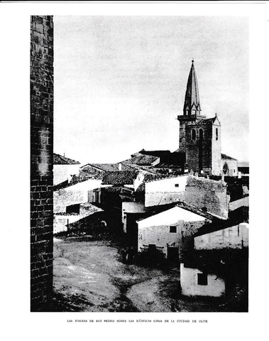 LAMINA 6227: Torres de San Pedri en la ciudad de Olite