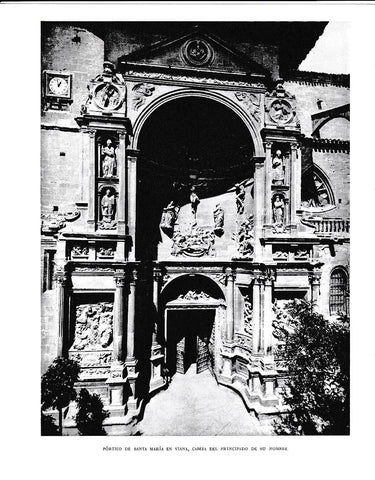 LAMINA 6233: Portico de Santa Maria de Viana