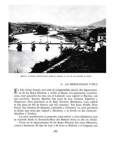 LAMINA 6246: Behovia puente internacional sobre el Bidasoa y La Isla de los Faisanes