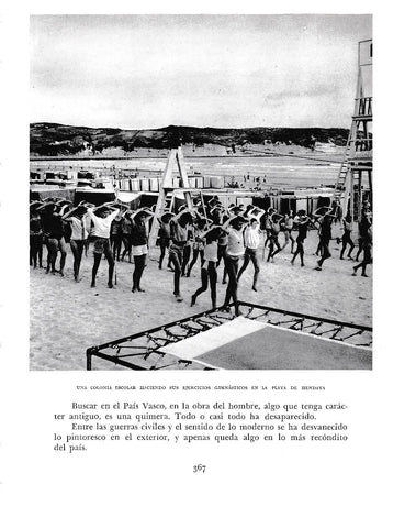 LAMINA 6247: Colonia escolar en la playa de Hendaya