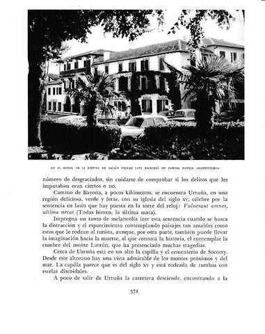 LAMINA 6249: Hotel de la Rhune de Ascain donde Pierre Lote escribio Ramuntcho