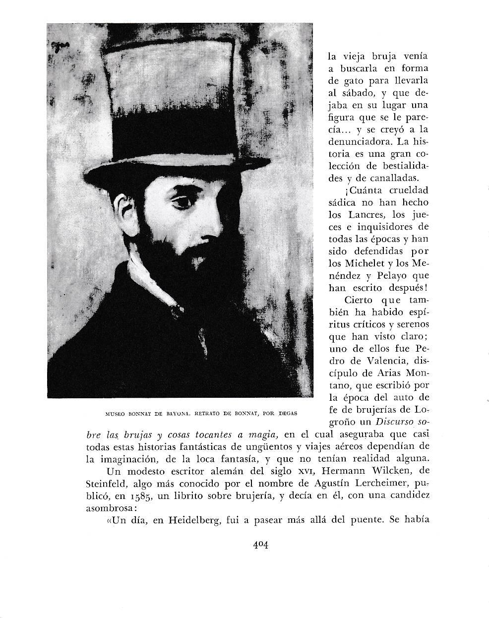 LAMINA 6265: Museo Bonnat de Bayona retrado de Bonnat por Degas