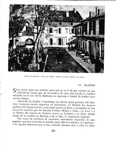 LAMINA 6295: Plaza del pueblo del barrio de Regoyos 