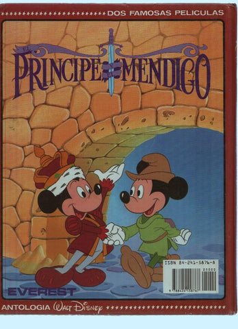 Antologia Walt Disney: LOS RESCATADORES EN CANGUROLANDIA - PRINCIPE Y MENDIGO (Everest 1991)