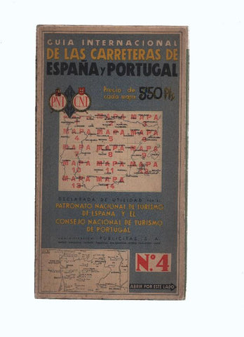 Mapa numero 04: Guia internacional de las carreteras de España y Portugal