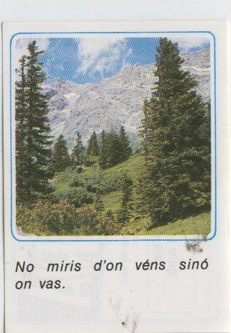 Cromos: Missatges D´alegria numerado 11