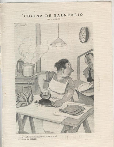 Xaudaro: Lamina numero 59: cocina de balneario