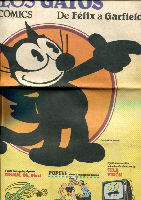 Dominical El Tebeo dirigido por Toutain, año 90 numero 07: Los gatos en los comics