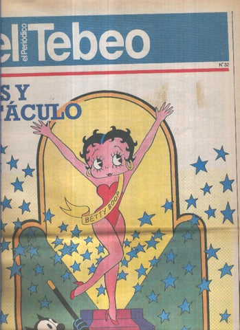 Dominical El Tebeo dirigido por Toutain, año 90 numero 32: Comics y espectaculo: Bety Boop