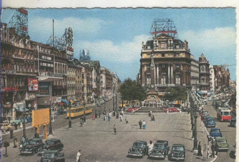 Postal 5937 : La place de Brouckere, bruxelles, Belgica