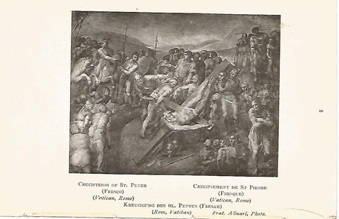 Lamina 929: MIGUEL ANGEL. La crucifixion de San Pedro