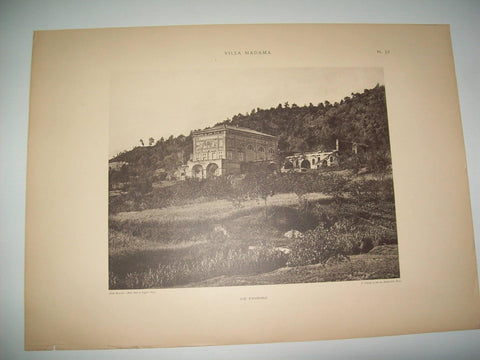Lamina 1172: VILLA MADAMA. VUE DENSEMBLE