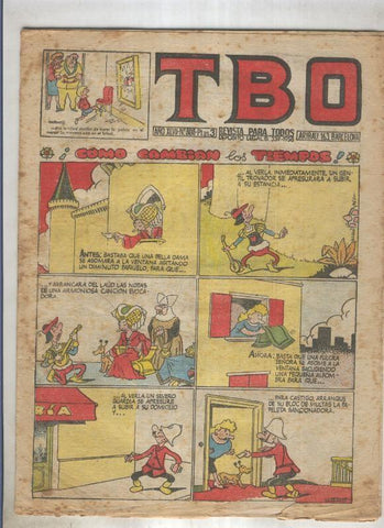 TBO numero 303: Como cambian los tiempos (Urda), (numerado 4 en trasera)