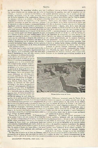 LAMINA ESPASA 20524: Ruinas de los muros de Troya