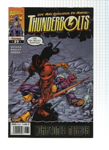 THUNDEERBOLTS, Volumen 1, Numero 39: Corazones Negros (Forum 2001)