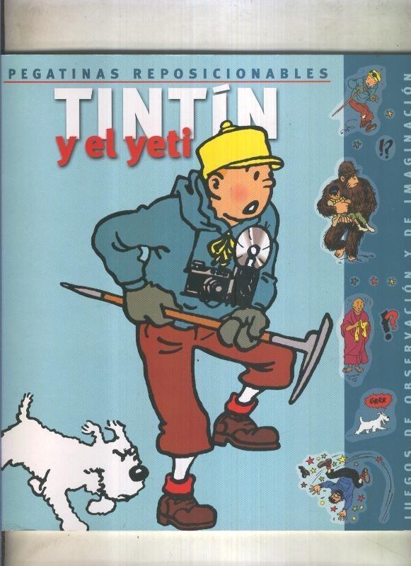 Pegatinas reposicionables de Tintin y el yeti. VER DETALLE COMPLETO DEL APUNTE