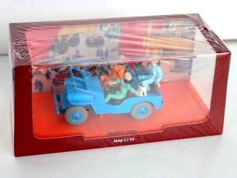 Figura/Figurine Tintin: JEEP CJ 2a de Objetivo la Luna (MOULINSART)