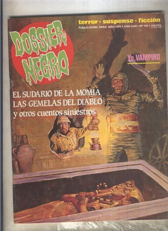 Dossier Negro numero 198 (numerado 1 en trasera)
