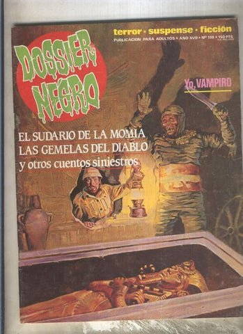 Dossier Negro numero 198 (numerado 1 en trasera)