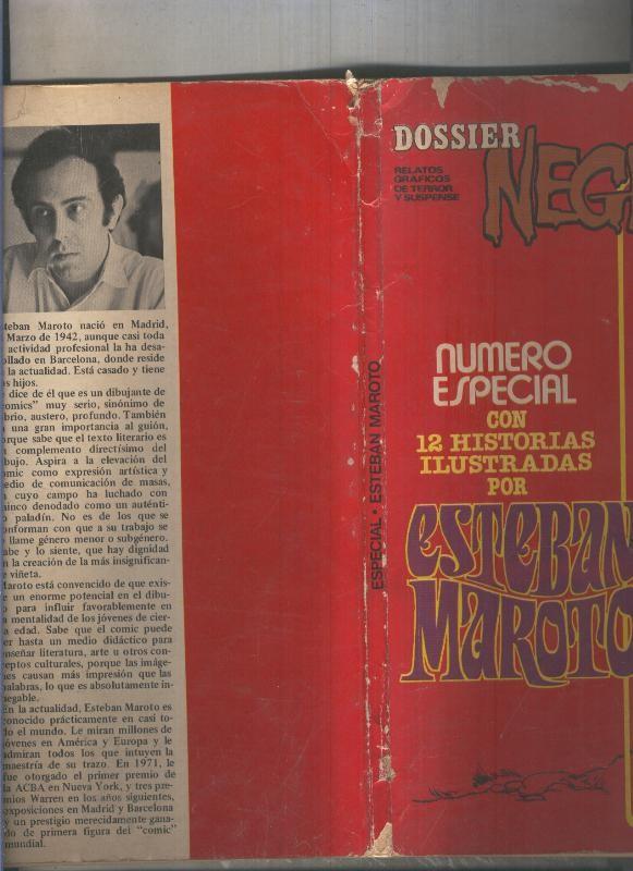 Dossier Negro extra Esteban Maroto (numerado 6 en trasera) (aviejado segun imagen)
