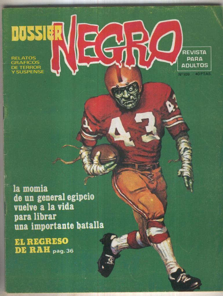 Dossier Negro numero 109  (numerado 1 en primera pagina interior)