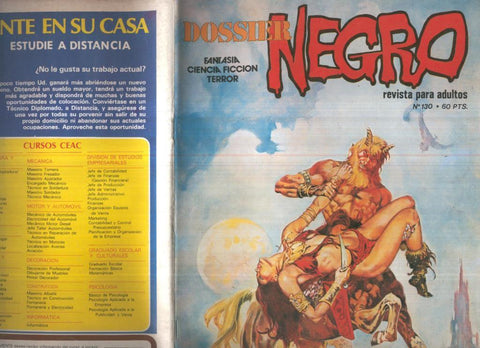 Dossier Negro numero 130 (numerado 2 en trasera)